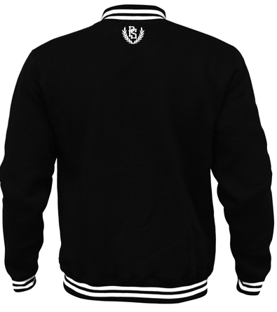 Sweat jacket baseball Pretorian Logo - black
