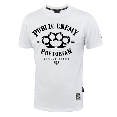 T-shirt Pretorian Public Enemy - white