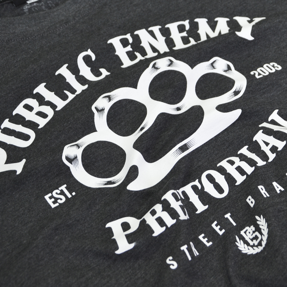 Koszulka Pretorian "Public Enemy" - grafitowa