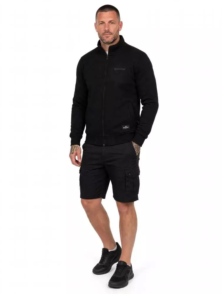 Bluza rozpinana Pretorian "Logo 3D black" - czarna