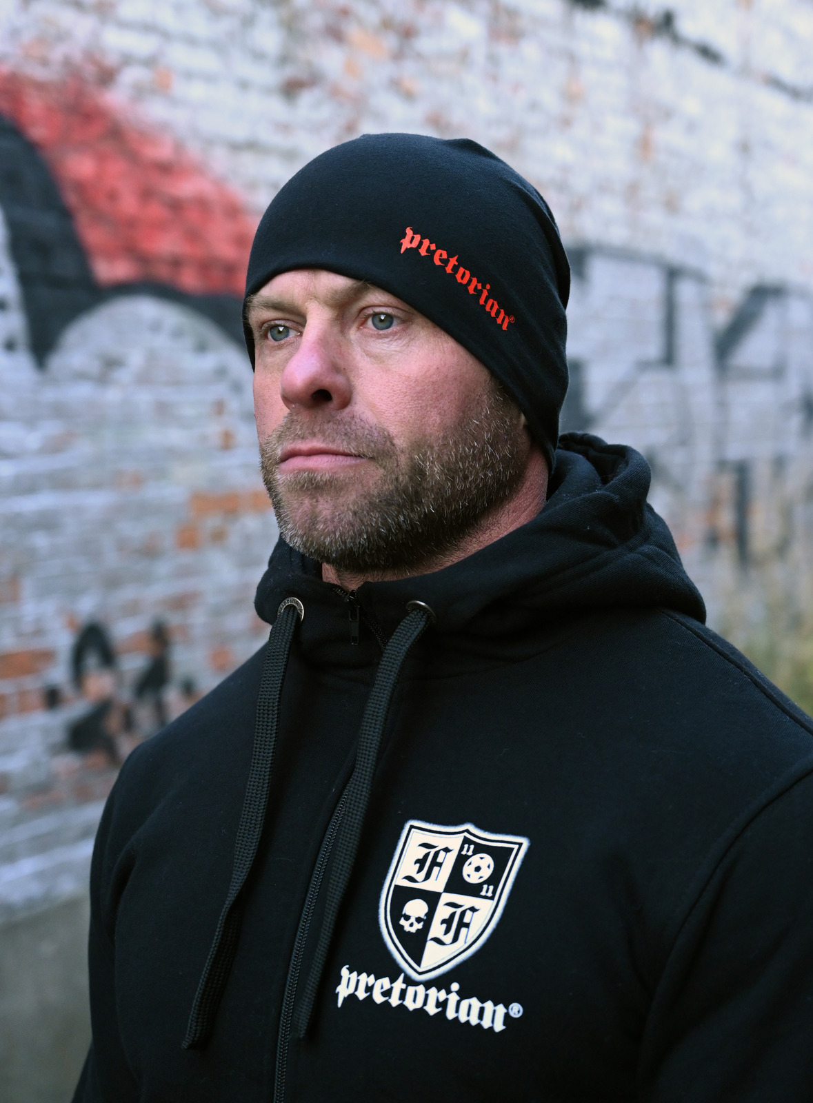 Czapka Pretorian "Logo" - czarno/czerwona