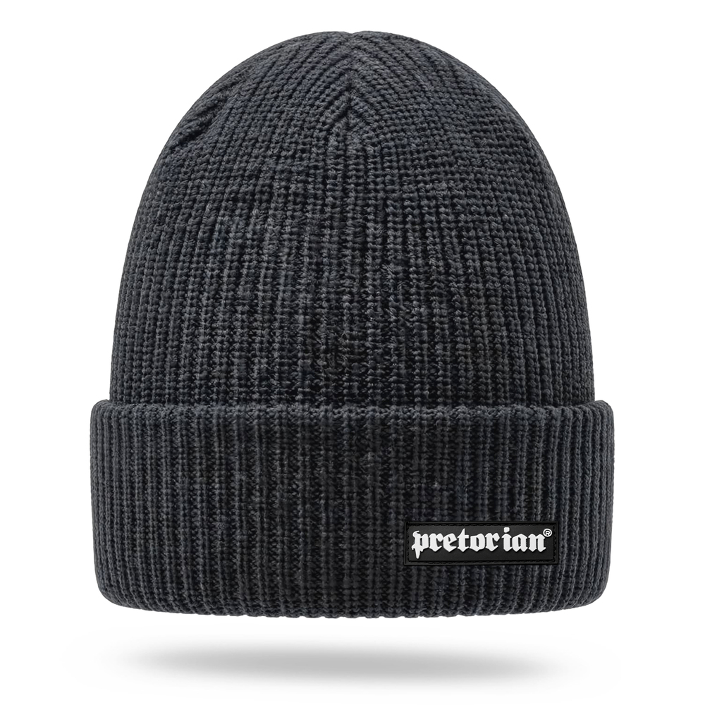 Pretorian "Ribbed Logo 3D" Winter Hat - graphite