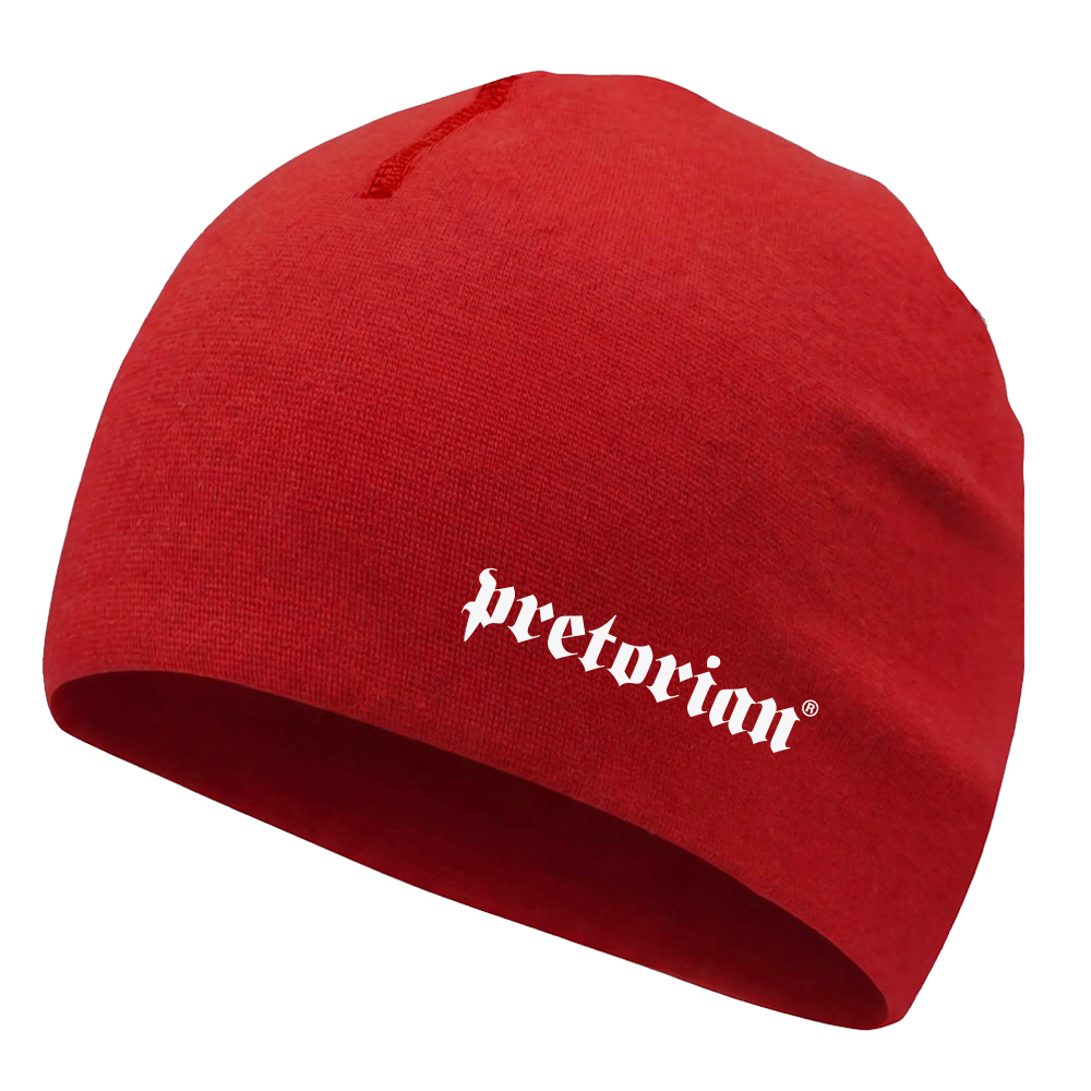 Czapka Pretorian "Logo" - czerwona