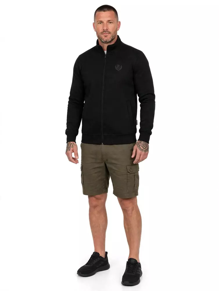 Bluza rozpinana Pretorian "PS 3D black" - czarna