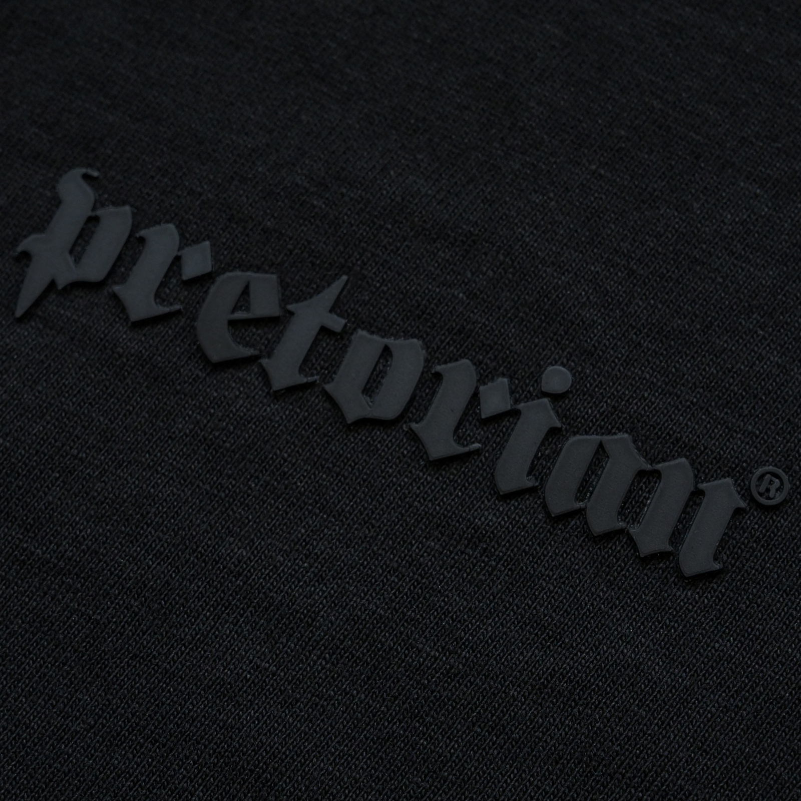Spodnie dresowe Pretorian "Logo 3D black" ściągacz - czarne