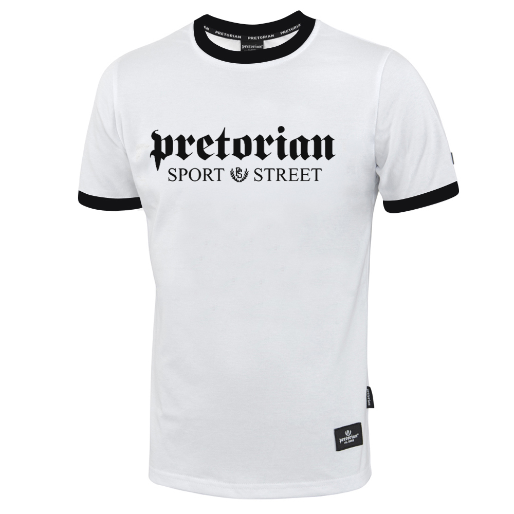 Koszulka Pretorian Ringer "Sport & Street" - biała
