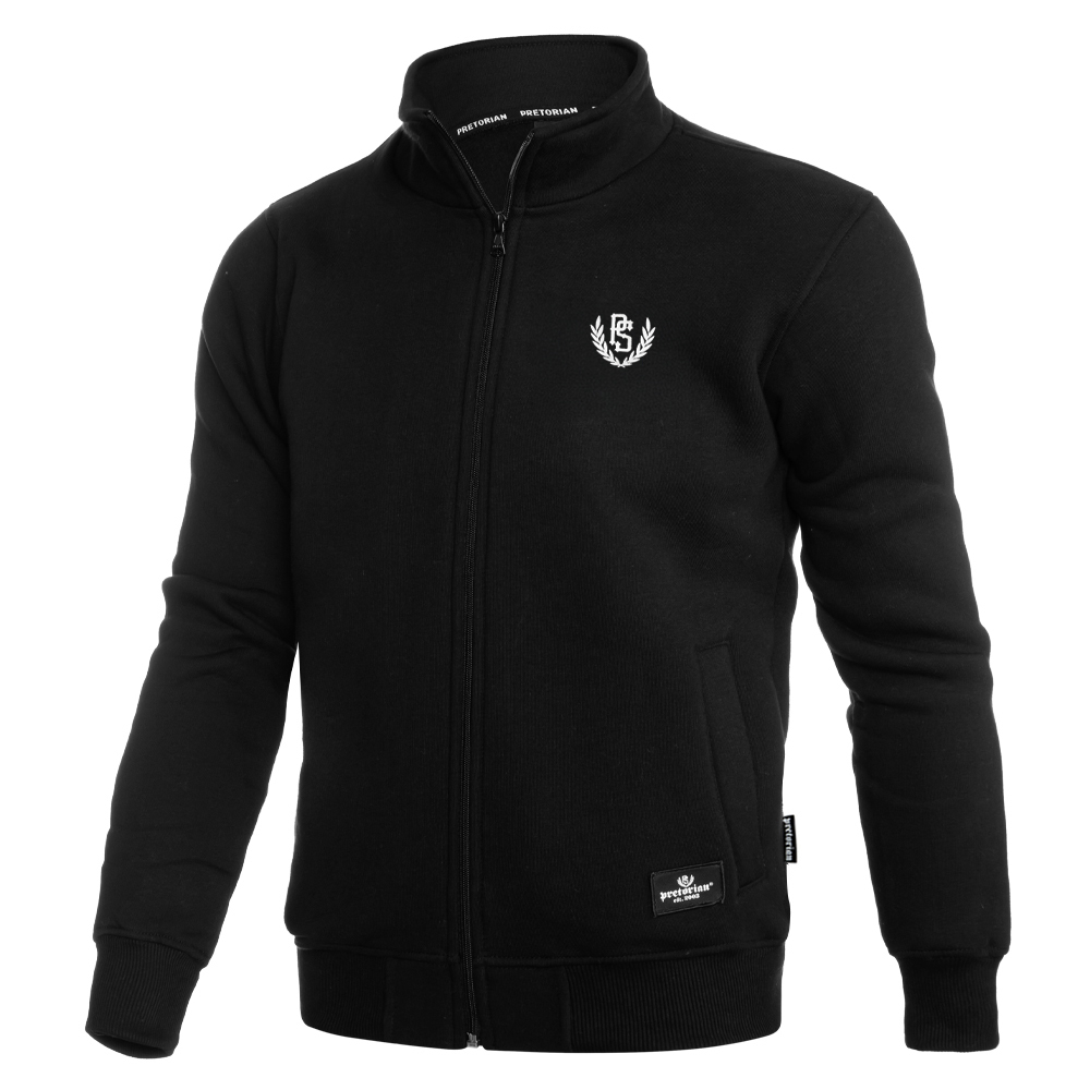 Bluza rozpinana Pretorian "PS 3D white" - czarna