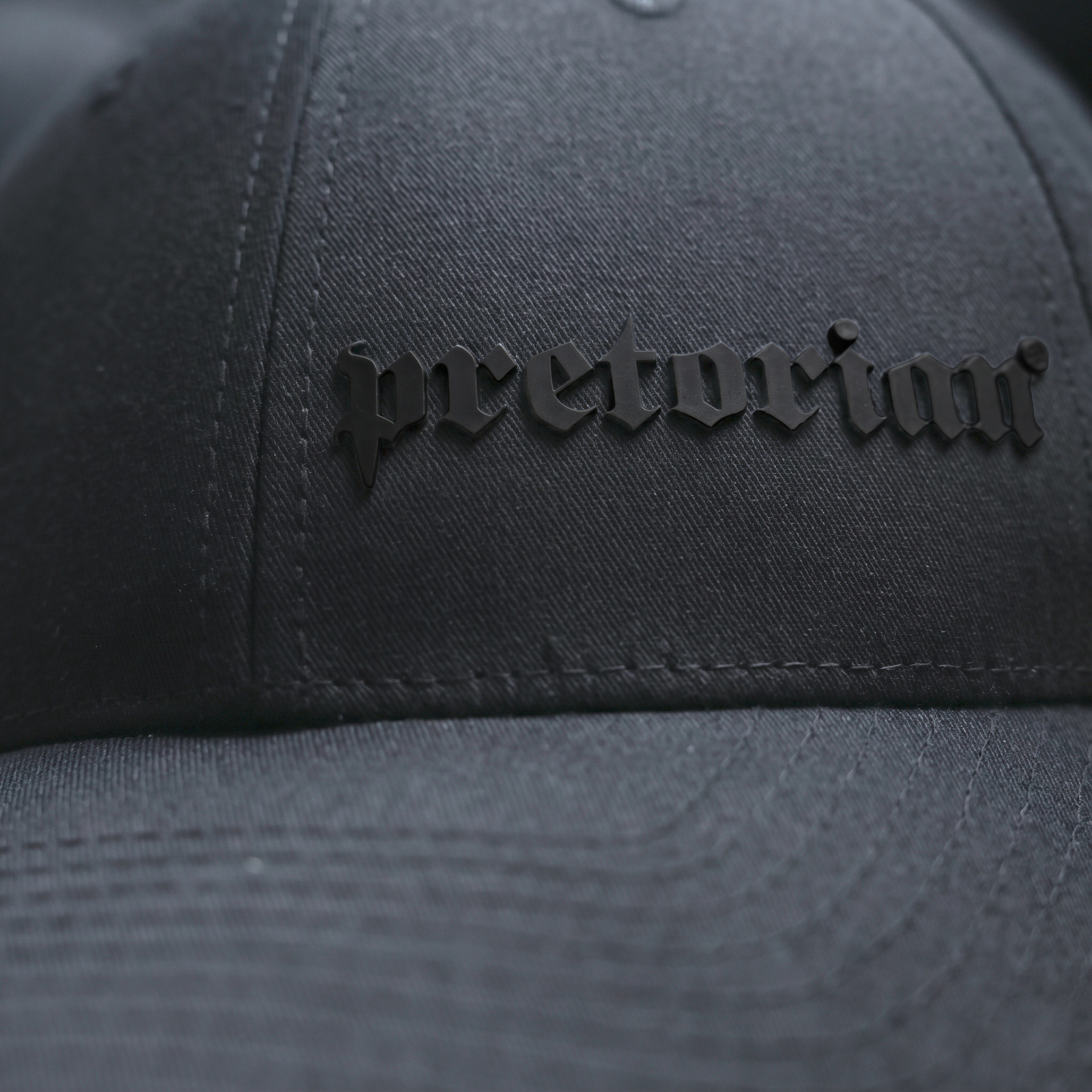 Pretorian "Logo 3D Black" Baseball Cap - Steel