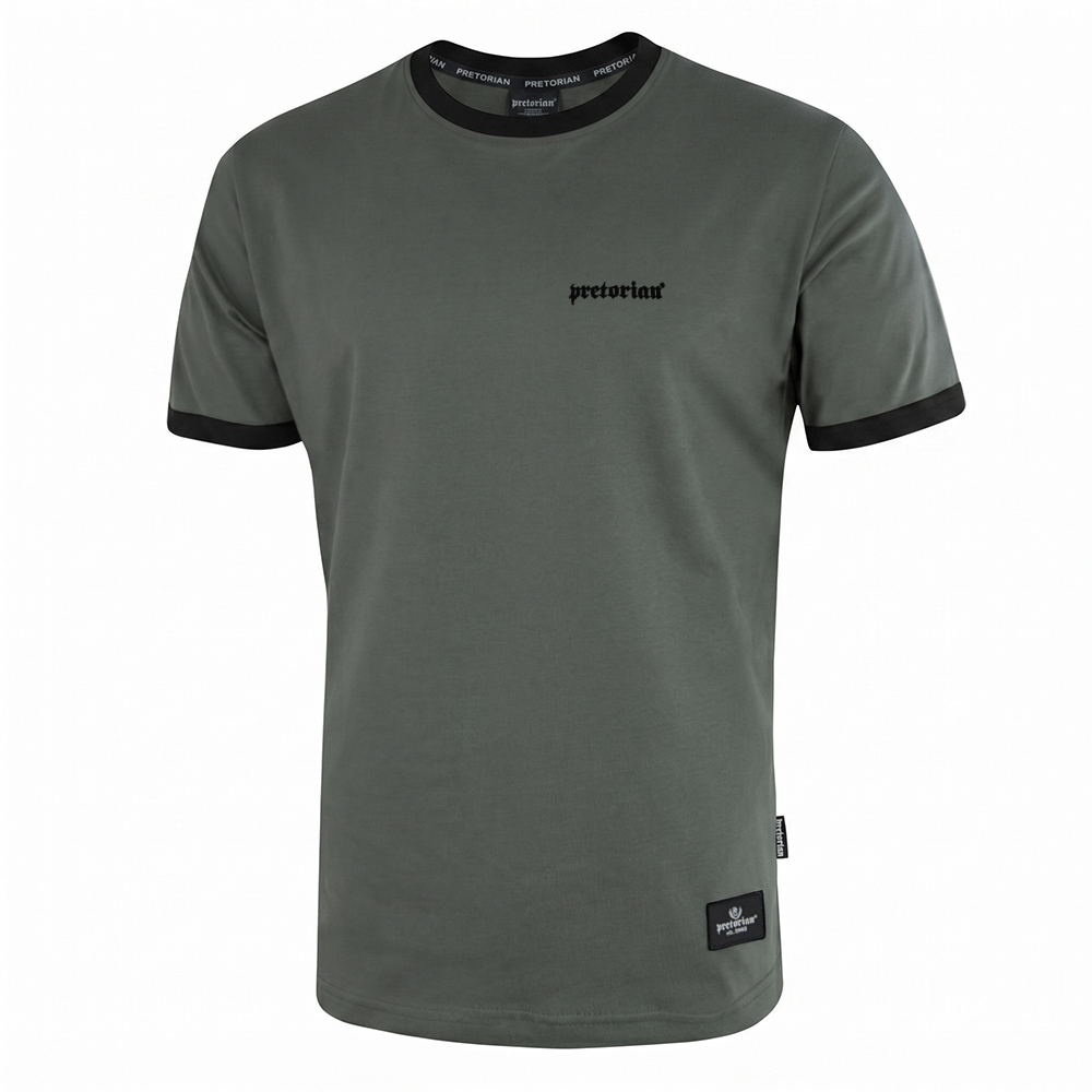 Koszulka Pretorian Ringer "Logo" 3D - khaki