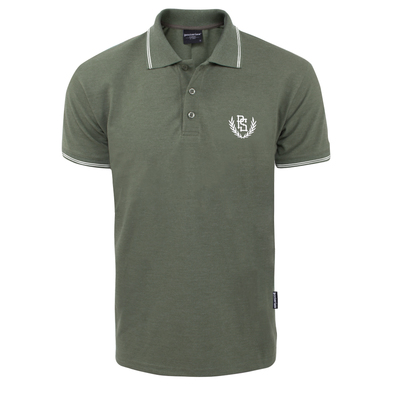 Koszulka polo Pretorian PS wstawki - khaki