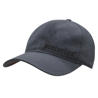 Pretorian Logo 3D Black Baseball Cap - Steel