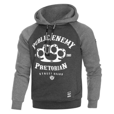Bluza z kapturem Pretorian Public Enemy - grafitowa