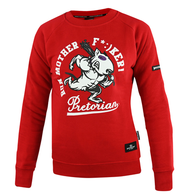  Women's Sweatshirt Pretorian Run motherf*:)ker! - red