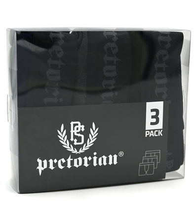 Underwear shorts Pretorian 3-pack - black/navy blue/graphite