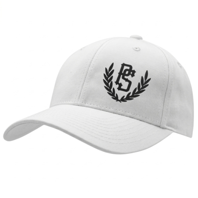 Czapka z daszkiem Pretorian PS 3D Black - biały