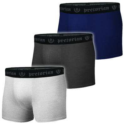Underwear shorts Pretorian 3-pack - black/navy blue/grey