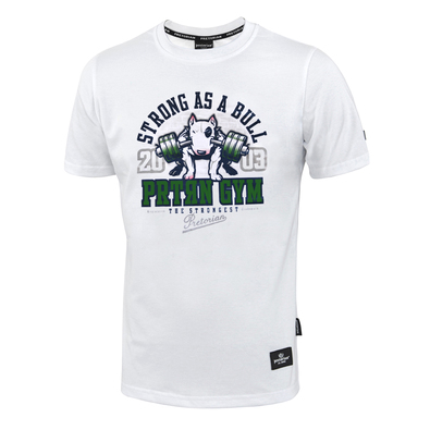 T-shirt Pretorian Strong as a Bull! - white