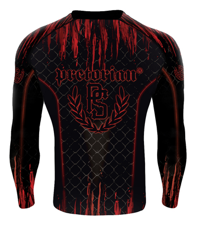 Rashguard longsleeve Pretorian Red Splash