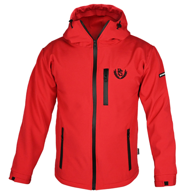 Softshell Jacket Pretorian Black PS - red