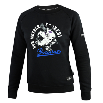  Women's Sweatshirt Pretorian Run motherf*:)ker! - black