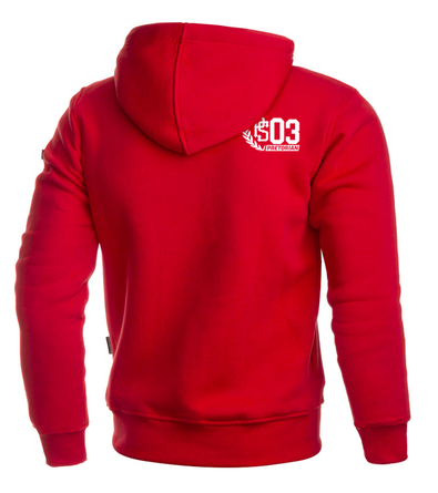 Hoodie Pretorian Side - red