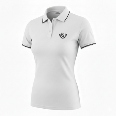 Koszulka polo damska Pretorian Line "PS" - biała