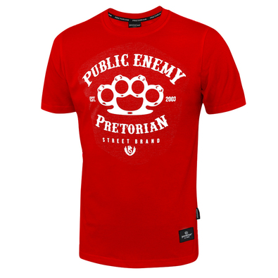 T-shirt Pretorian Public Enemy - red