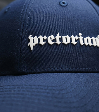 Czapka z daszkiem Pretorian Logo 3D White - granatowa