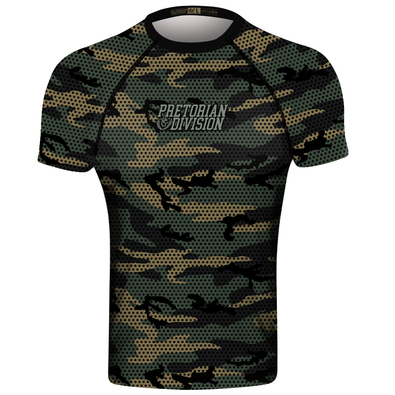 Rashguard short sleeve Pretorian Woodland Camo