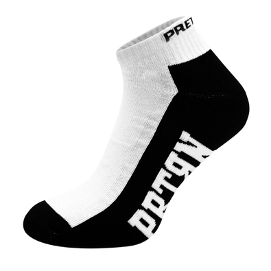 Socks low Pretorian - white-black