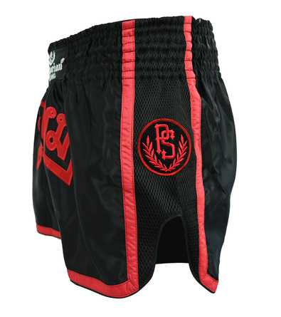 Spodenki Muay Thai Pretorian Elite - czarno/czerwone