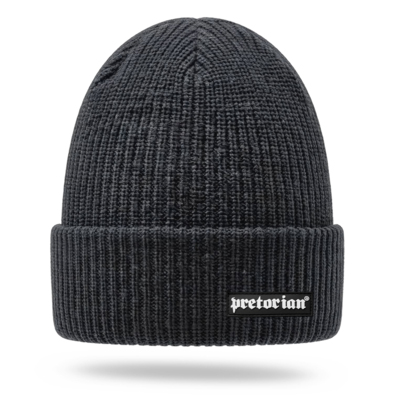 Pretorian Ribbed Logo 3D Winter Hat - graphite