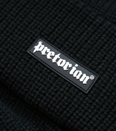 Pretorian Ribbed Logo 3D Winter Hat - Black