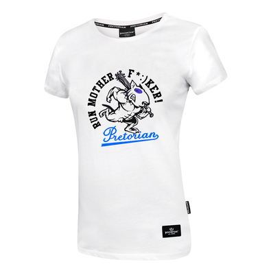 Koszulka damska Pretorian Run motherf*:)ker! - biała
