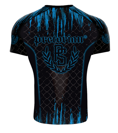 Rashguard short sleeve Pretorian Blue Splash