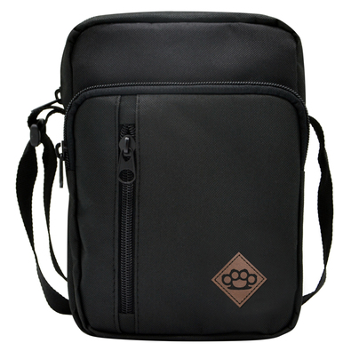 Shoulder bag Pretorian Public Enemy - Dark Brown - black