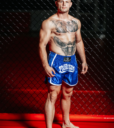 Spodenki Muay Thai Pretorian Elite - niebieskie