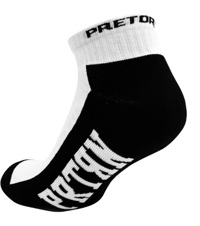 Socks low Pretorian - white-black