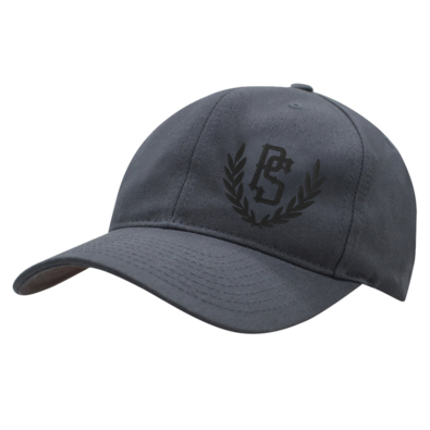 Czapka z daszkiem Pretorian "PS 3D Black" - stalowy