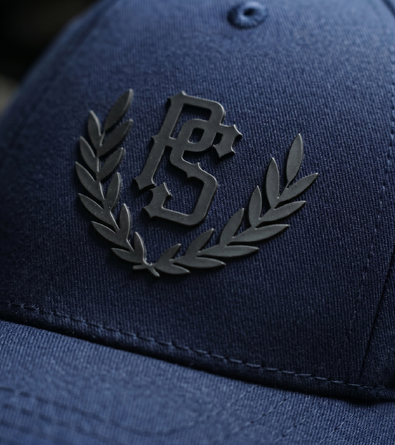 Czapka z daszkiem Pretorian PS 3D Black - granatowy