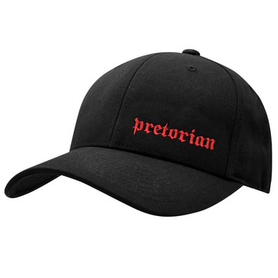 Czapka z daszkiem Pretorian Logo Red - czarna