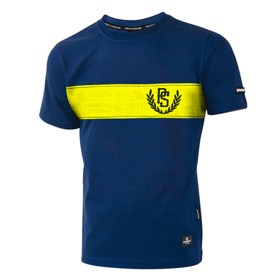 T-shirt Pretorian Trouble Yellow Strap - navy blue
