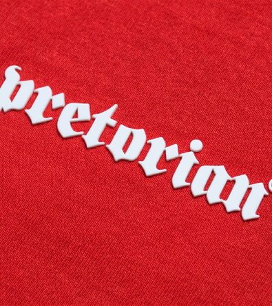 Koszulka Pretorian Ringer Logo 3D - czerwona
