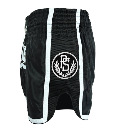 Muay Thai Shorts Pretorian Elite - black/white