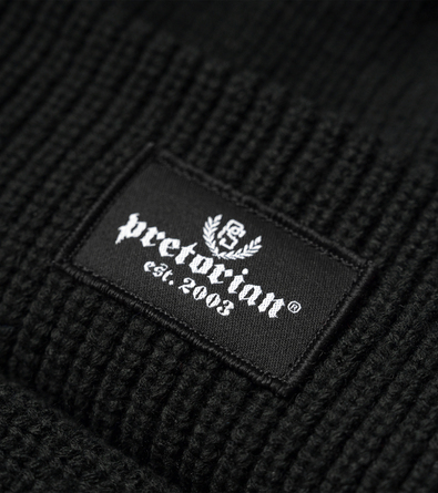 Czapka zimowa Pretorian "Ribbed Est.2003" - czarna