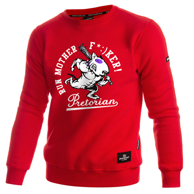 Sweatshirt Pretorian Run motherf*:)ker! - red