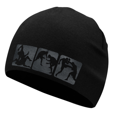 Beanie Pretorian "Mixed Martial Arts" - black/black