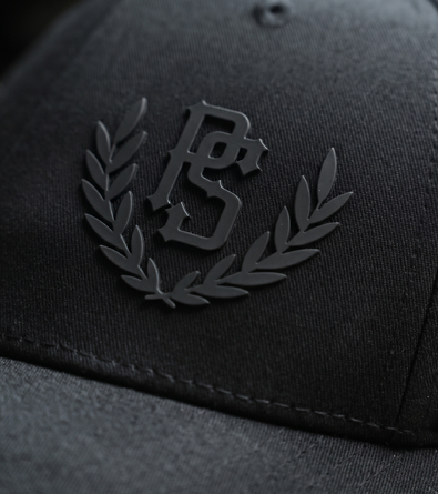 Czapka z daszkiem Pretorian "PS 3D Black" - czarna