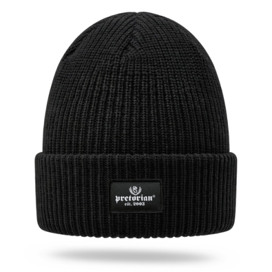 Czapka zimowa Pretorian "Ribbed Est.2003" - czarna