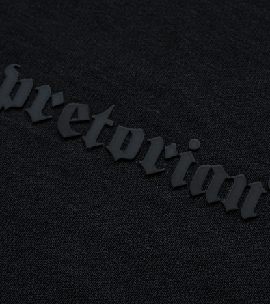 Spodnie dresowe Pretorian "Logo 3D black" ściągacz - czarne